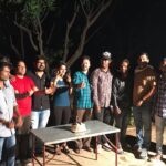 Ananya Nagalla Instagram - One of our assistant director made this poster which is so cool❤️❤️... The best thing in our team is that there is so much positivity and fun😀😀😀 .. we are done with our first schedule two days before the scheduled plan and we celebrated it .. thanks to each and everyone who supported me ❤️❤️ and congratulation to #playback team .. you guys especially our director and dop rock❤️❤️ #playback #timetravel #playbackposter1 #firstschedule