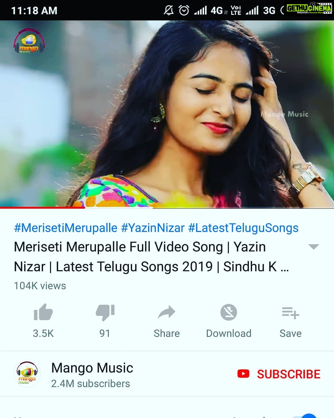 Ananya Nagalla Instagram - Happy valentine's day β€οΈβ€οΈ.. One lakh views for "meriseti merupalle" song π²π² @dpk_yzag you did it manπ Congratulations π Please Do watch it guys.. Link in my bio