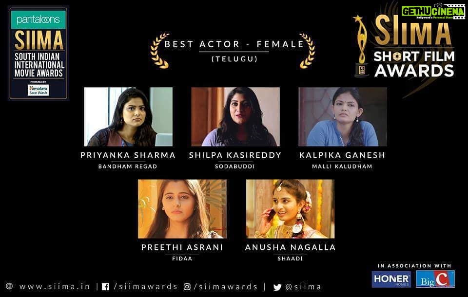 Ananya Nagalla Instagram - Definitely not expecting this one.. but yeah got nominated for best actor in female category πππ.. super happy n excited ππππ Here is the link: http://siima.in/sf.php Please do vote n shareππππ #SIIMA #Bestactorfemalecategory #shaadi #shortfilmsawards #dovote