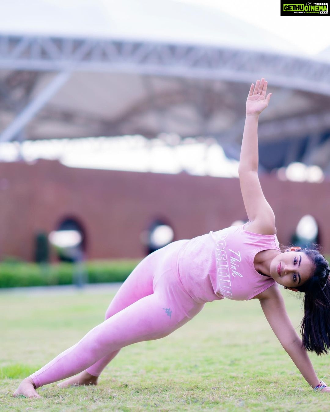 Ananya Nagalla Instagram - Celebrating yoga day @kanhashantivanam Being here’s a wonderful experience . 📸 : @they_call_me_keshu Thank you @heartfulness @kamleshdaaji @nrgy.plus @rak0607 #yoga #internationalyogaday #heartfulness #daaji