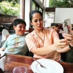 Anasuya Bharadwaj Instagram – Just when the family is in the “Good Food Good Mood” zone!! 🍕🍝🍮🍰😋
#TheBharadwajJournal 🧿❤️

@susank.bharadwaj ! You should pose better though you were famished! Just saying 🤷🏻‍♀️😏
