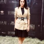 Anjana Rangan Instagram - For #kolai press meet ! ✨ Over sized Blazer : @zara Black dress : @gap Sneakers : @zara @donechannel1 #vjanjana #anjanarangan #vijayantony #kolai