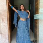 Anushka Sen Instagram - Akshay Tritiya ki hardik shubkamnaye 🧿💙 . . Wearing: @the_clothing_rack_