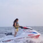 Anushka Sen Instagram - Travel, love, live, laugh ✈️🦦☀️🏝 #reels #travel #jetski Maldives