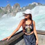 Anushka Sen Instagram - Chasing Waterfalls 🥰🏞 ( P.S see the rainbow in the pictures, it’s real 😍) Zürich, Switzerland