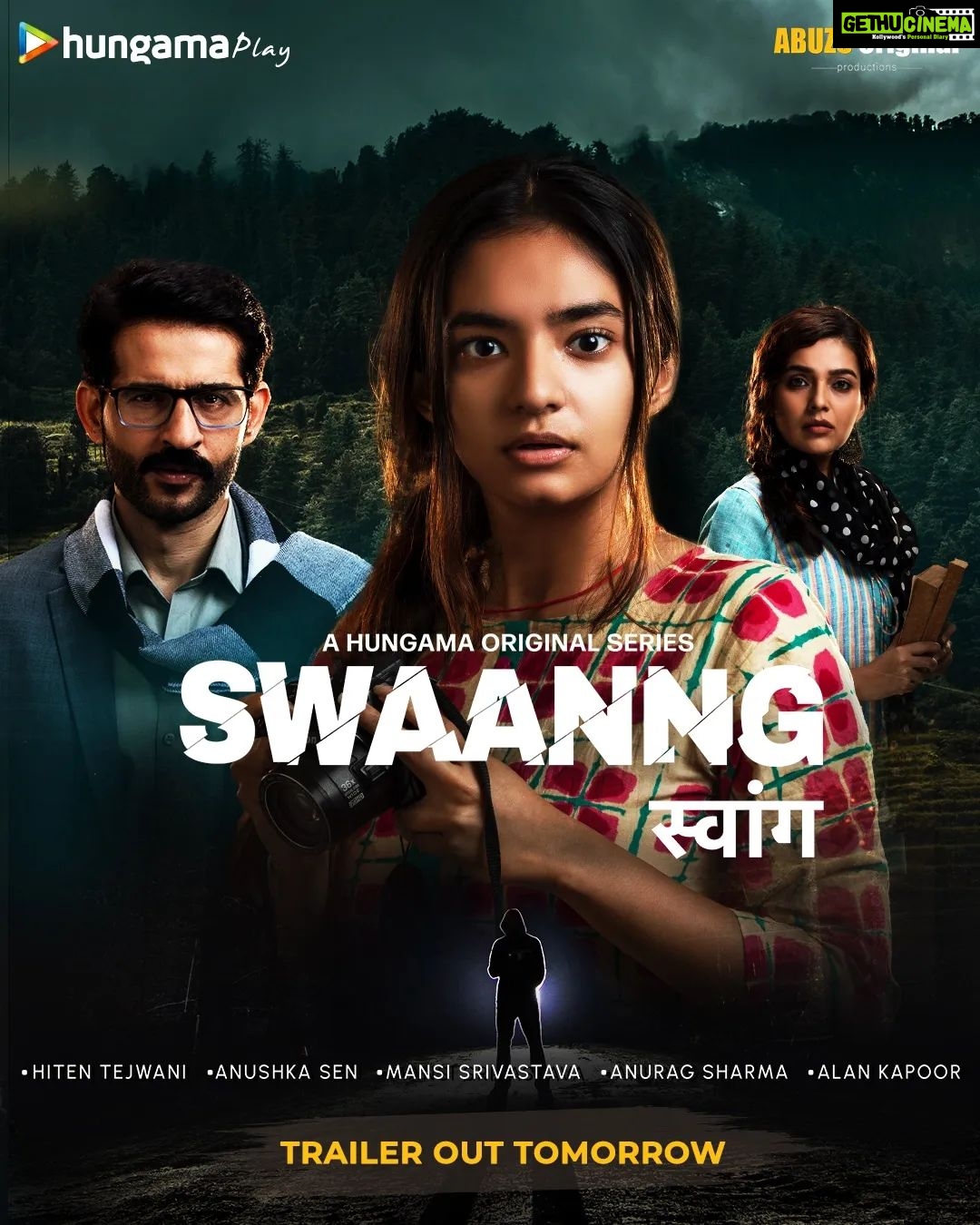 Anushka Sen Instagram - Stay alert because you might be the next victim. Swaanng trailer is releasing tomorrow, a story about the missing girls from Dharamshala and a serial killer. Download the Hungama Play app. @hitentejwani @anuragkraag @alankapoor @dearmansi @abuzsoriginal @samairaa_walia @iam_niteshsingh @jyotsnachandolasingh @vishalrathoredop @meghdeep_bose @avdheshcasting @prakashdramchandani @anushkasen0408 #HungamaPlay #soon #poster #killer #missing #excited #hungama #victim #tomorrow #suspense #fear #news #missing #murder #swaanng #staytuned