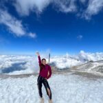 Anushka Sen Instagram - Mount Titlis 🏔🥰💜 Mount Titlis, Top of Europe