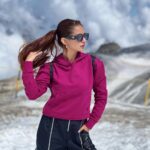 Anushka Sen Instagram - Mount Titlis 🏔🥰💜 Mount Titlis, Top of Europe