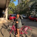 Anushka Sen Instagram – Cycling and music 🧸☀️🦋