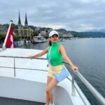 Anushka Sen Instagram – 🚢💜🥰 Lucerne, Switzerland