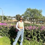 Anushka Sen Instagram - nature ☀️🦋🌸 . Wearing: @urbanic_in