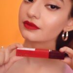 Anushka Sen Instagram - What makes your inner star shine? Pioneer (20) from @maybelline’s Superstay Matte ink’s Zodiac collection is the perfect onw now. Go get your Superstay Matte Ink based on your star sign now! The lipstick is transfer proof, smudge proof and lasts upto 16 hours. #Ad #MaybellineZodiac #SuperStayStars #SuperstayMatteInk