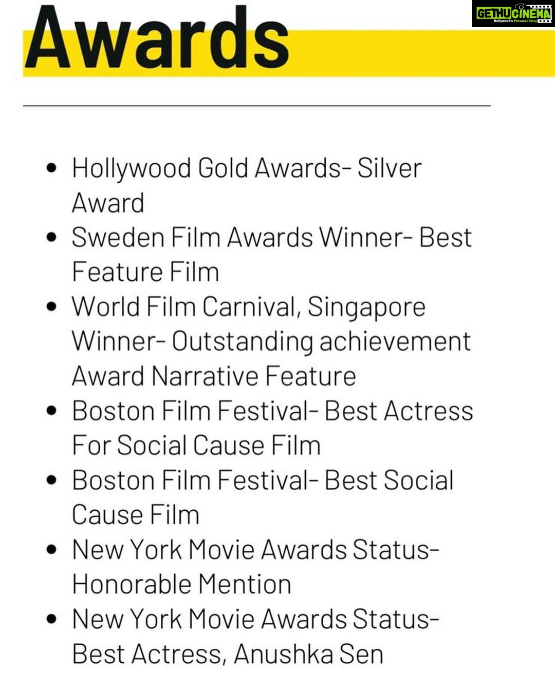 Anushka Sen Instagram - Happy to share with you all that my Film ‘Am I Next’ has already won 7 Awards Internationally. It is genuinely a big dream come true for me. Thank you @rahatkazmi sir for believing in me for portraying this intense role. And this is just the beginning, many more to come 😇 #international #awards #filmfestival