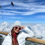 Anushka Sen Instagram - 4000 ft up in the mountains 🏔🫶 Jungfraujoch - Top of Europe