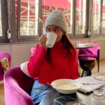 Anushka Sen Instagram – Hot chocolate and smiles 🏞 Interlaken, Switzerland