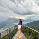 Anushka Sen Instagram - What a view 🏞 Harder Kulm - Top of Interlaken
