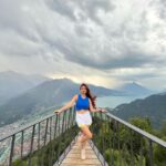 Anushka Sen Instagram – What a view 🏞 Harder Kulm – Top of Interlaken