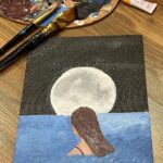 Anushka Sen Instagram - 3 hrs of painting, fun nights 😇✨🫶
