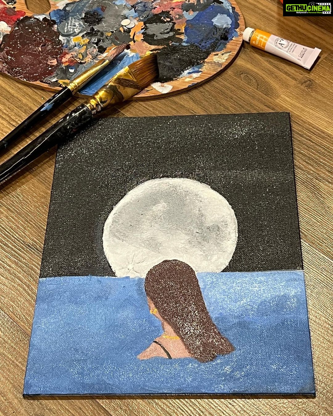 Anushka Sen Instagram - 3 hrs of painting, fun nights 😇✨🫶