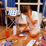 Anushka Sen Instagram - 3 hrs of painting, fun nights 😇✨🫶