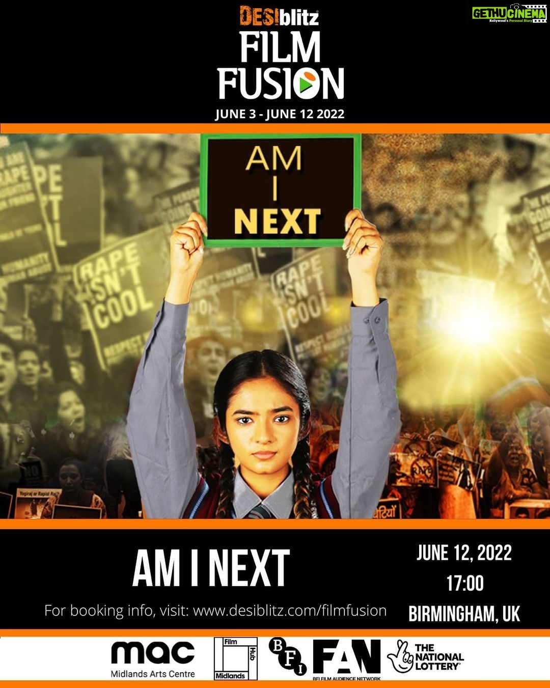 Anushka Sen Instagram - My Film ‘Am I Next’ has been selected as the Closing Ceremony Film in Birmingham,UK Film Festival!! Honoured ✨😇