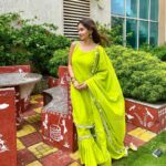 Anushka Sen Instagram - baarish ka mausam 🌧 . Outfit: @pomcha_jaipur