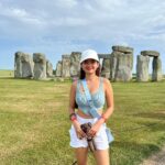 Anushka Sen Instagram - Stonehenge,England 🫶🥰 Stonehenge world Heritage site, Great Britain