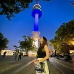 Anushka Sen Instagram - Seoul Tower 🇰🇷🥹🫰🌹#namsantower #seoul #korea N서울타워 - N SeoulTower