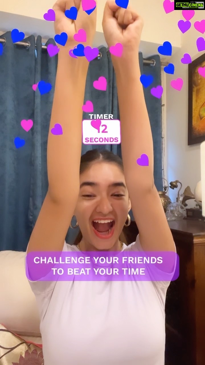 Anushka Sen Instagram - #IsThisThatFeeling filter is out now!! Try it and tag us 🫰🥰 @shekharravjiani @officialrishidev @vyrloriginals