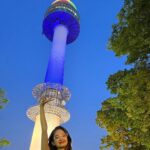 Anushka Sen Instagram - Seoul Tower 🇰🇷🥹🫰🌹#namsantower #seoul #korea N서울타워 - N SeoulTower