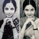 Anushka Sen Instagram - The three generations 🧿💞 My Nani, Mom and Me ✨ On the occasion of Mother’s Day we recreated my Nani’s picture 😇 love you nani, love you mom! You both are so beautiful, it’s surreal 💕💘