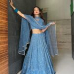 Anushka Sen Instagram - Akshay Tritiya ki hardik shubkamnaye 🧿💙 . . Wearing: @the_clothing_rack_