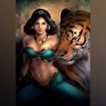 Anveshi Jain Instagram - Watch out before commenting , this jasmine will release her tiger 🐯 after you . ... #fierce #jasmine @anveshislays Mumbai, Maharashtra