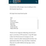Anveshi Jain Instagram – Anveshi Jain app is currently at 27th position in top 100 apps under the “Entertainment Category” in the Indian market for iOS, leaving behind other  applications like TVF play, Eros Now, Vodafone Play and Viu. 
It happened only because of you ! I cannot send you enough love for it ! #bloomberg #theweek  #business #ios #ranks Mumbai, Maharashtra