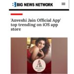 Anveshi Jain Instagram – Anveshi Jain app is currently at 27th position in top 100 apps under the “Entertainment Category” in the Indian market for iOS, leaving behind other  applications like TVF play, Eros Now, Vodafone Play and Viu. 
It happened only because of you ! I cannot send you enough love for it ! #bloomberg #theweek  #business #ios #ranks Mumbai, Maharashtra