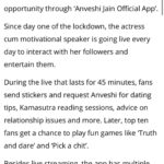 Anveshi Jain Instagram – @tellychakkar 🔥 
Let’s fight this boredom together at 10:30 tonight only on “Anveshi Jain App “ . #anveshijain #anveshijainapp #love #live #tonight #lockdown #lockdownwithanveshi #media #news Mumbai, Maharashtra