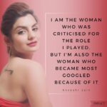 Anveshi Jain Instagram - Posted @withregram • @impactmagazine.in @anveshi25 on criticism and appreciation... #impactmagazine #anveshijain #anveshijainapp #bollywoodactress #womeninentertainment #love Mumbai, Maharashtra