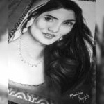 Anveshi Jain Instagram - I love you @manisha_marodia_prajapati_02 ❤️ I am waiting to meet you whenever I am Delhi , this time I will make sure that I see you . Thank you for ur second lovely art . Look how perfectly you draw eyes . U are gifted my love . Keep going ! Mumbai, Maharashtra