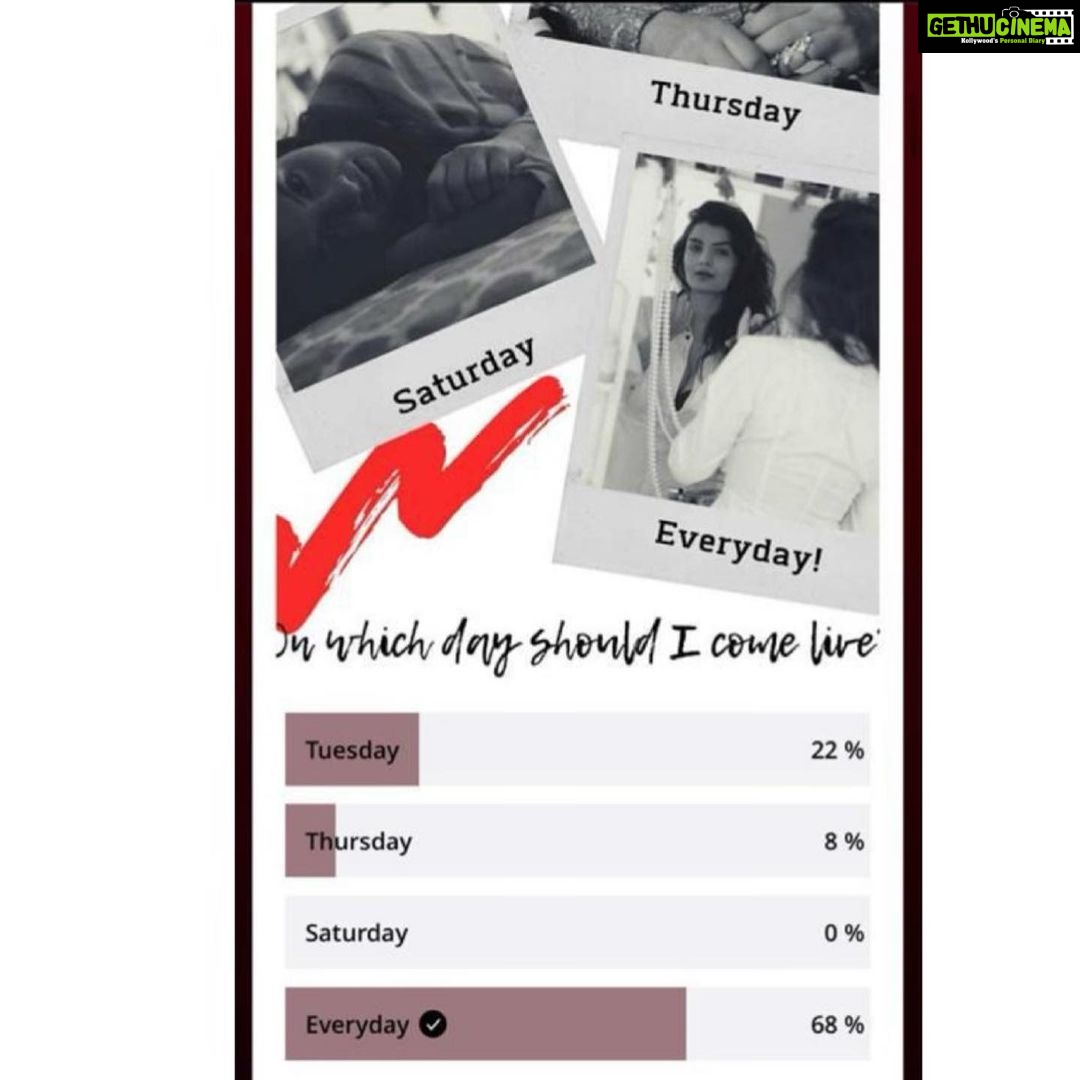 Anveshi Jain Instagram - Seeing your votes , I am going to come Live today at 10:30 . I am not sure about everyday so I will keep updating as we go along . I Love you ❤️and very excited to see you 😍 Mumbai, Maharashtra