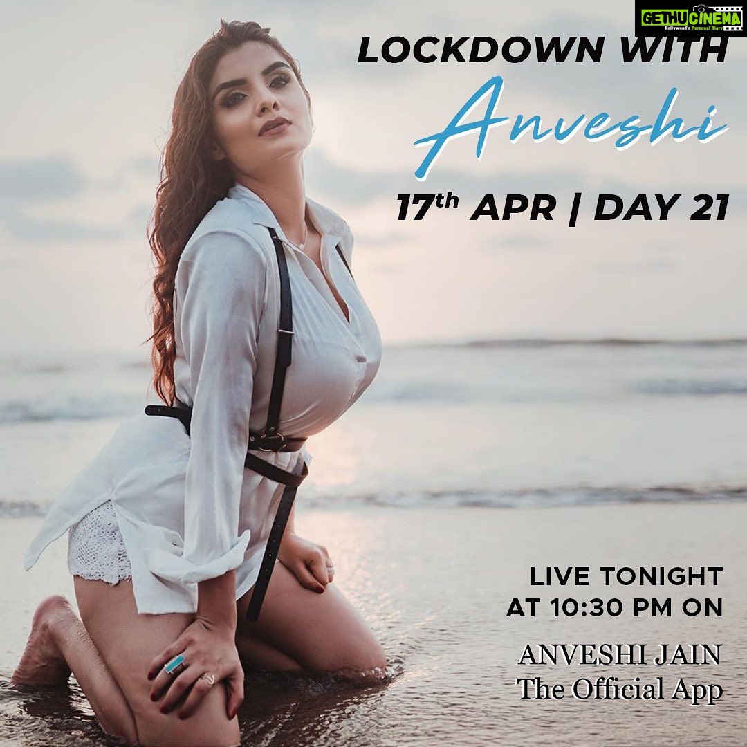 Anveshi Jain Instagram - Last day of Lockdown with Anveshi tonight ! See you tonight @ 10:30 pm. Mumbai, Maharashtra