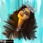 Anveshi Jain Instagram - I can’t thank enough 🥺. I am humbled beyond words @hie_artist. Repost from @hie_artist DIGITAL OIL PAINTING OF @anveshi25 MAM✨ . . . . . TIME TAKEN : 5 HOURS . . . . . @anveshijain_fc_ @anveshijain_obsessed @anveshijain_fansclub @anveshi.jain24 #anveshijain #anveshijainapp #anveshijainhot #art #digitalart #painting #oilpainting #dailysketch #artist #bollywood #instaart