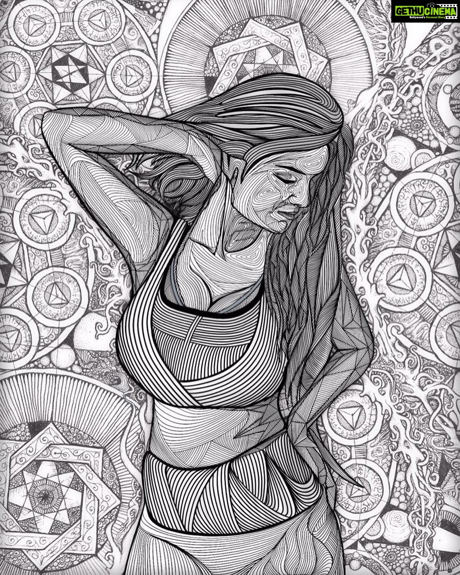 Anveshi Jain Instagram - This is so darn beautiful ❤️❤️ Posted @withregram • @deepknocks I started drawing flames, finally all of them became @anveshi25 . ”Sensational” . By - @deepknocks @deepknocks . . . . . . #honestmoments #inlove #with #people #anveshijain #love #instadaily #instagood #anveshijainapp #photography #picoftheday #ootd #photooftheday #goodnight #loveyou #throwback #artwork #fineart #paintingart #color #art #handcrafted #artist #artwork #artislife #artsy #customisedgifts #indianclassical #modernart #finerarts #wallpainting Mumbai, Maharashtra