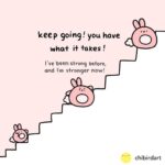 Anveshi Jain Instagram - @chibirdart A motivational bunny to brighten up your week! ✨ It can be frustrating not being where you want to be yet, but you have to remember you *have* made progress and your aspirations are fuel to keep going! #motivationalmonday #comics #positivequotes Mumbai, Maharashtra