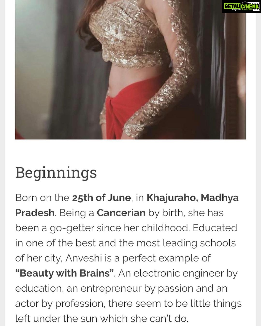 Anveshi Jain Instagram - Thank you @theceleblyf ! Beautifully articulated article ! ❤️ Mumbai, Maharashtra