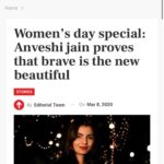 Anveshi Jain Instagram - @business.upturn made my Woman’s day ! Humbled & Grateful . Well, One brave decision that changed my life was to deflect negativity & doubts coming from the world & from my own mind . Very early I realised that my own mind can either become my friend or my biggest enemy . I became mindful with my thoughts,triggers & patterns . Period . It made everything happen . I pray all women/ men find peace and stay kind to their bodies & mind. #iloveyou #whatsurstory #yourstruly #womansday #happywomansday Mumbai, Maharashtra