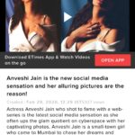 Anveshi Jain Instagram – @timesofindia 
@ajtaknews 
@saharasamaynews 
@breakingtubebt 
@koimoi 
@quinthindi 
@outlookindia 
@newsstate 
@doonhorizon 
I wasn’t sharing these articles because my followers might think that I am becoming self obsessed 🤪but this phase & feeling is magnificent and these posts will be there for me to feel nostalgic aage jake when it will all fade !!! वैसे भी ये आपकी वजह से ही तो हैं । it’s our achievement ! पता है कई बार in the middle of the night I get teary eyes filled with gratitude because of this overwhelming love and my dreams coming true, I cry while I thank n send love to each of you . I always wanna stay grounded,grateful and yours .❤️and thank you media ! You have been very kind to me ! 
#thankyou #youareawesome #iloveyou #love #blessed #grateful #makingnews #achievement#loveandaffection Mumbai, Maharashtra