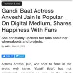 Anveshi Jain Instagram - @timesofindia @ajtaknews @saharasamaynews @breakingtubebt @koimoi @quinthindi @outlookindia @newsstate @doonhorizon I wasn’t sharing these articles because my followers might think that I am becoming self obsessed 🤪but this phase & feeling is magnificent and these posts will be there for me to feel nostalgic aage jake when it will all fade !!! वैसे भी ये आपकी वजह से ही तो हैं । it's our achievement ! पता है कई बार in the middle of the night I get teary eyes filled with gratitude because of this overwhelming love and my dreams coming true, I cry while I thank n send love to each of you . I always wanna stay grounded,grateful and yours .❤️and thank you media ! You have been very kind to me ! #thankyou #youareawesome #iloveyou #love #blessed #grateful #makingnews #achievement#loveandaffection Mumbai, Maharashtra