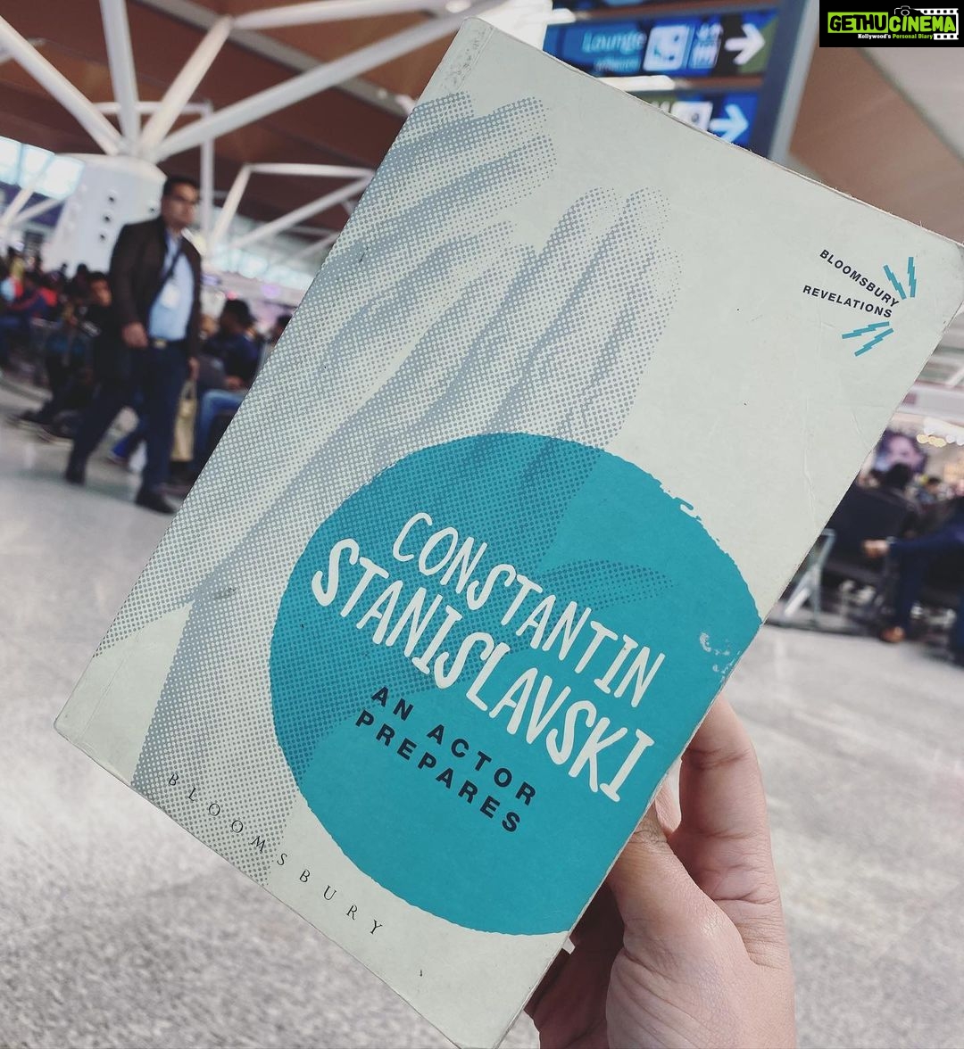 Anveshi Jain Instagram - This is among my most treasured possessions as the work of Constantin Stanislavski has inspired generations of actors . I get to learn something new every single time I re- read it . It talks about the inward preparation an actor must undergo in order to explore a role to the full . It’s a brilliant read for someone aspiring to be an actor by passion not just by profession because an actor prepares . #constantinstanislavski #anactorprepares#theatre #methods #whenactingisanart #mustread #goodbooks Indira Gandhi International Airport