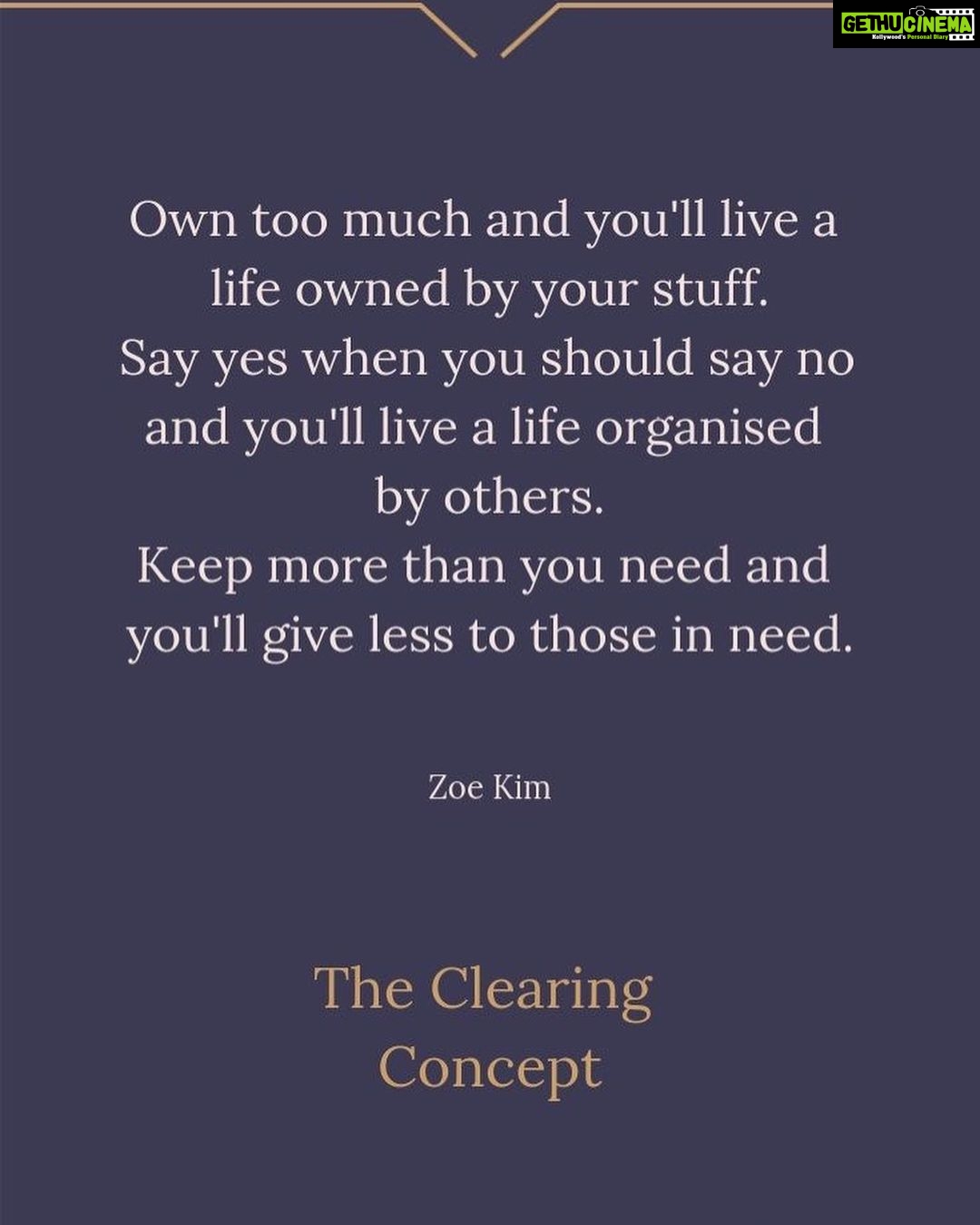 Anveshi Jain Instagram - @theclearingconcept Aren’t you brilliant ! Success is made of so many elements ,declutter and minimalism is one of them . I am getting to understand why my mom stops me from buying things that i don’t need . Tell me which quote do u relate to ? I liked the 1st one . Mumbai, Maharashtra