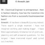 Anveshi Jain Instagram - One of the most fulfilling interview with the amazing @retrokolkata . Thanks @vipulsipani for connecting us ! I thoroughly enjoyed it and it’s a lovely selection of pictures. Guys , you will get to know my secrets from my this one . 🤫🤫🤫🙈♥️ #interview #anveshijain #anveshijainapp #meaningful #conversations #instagram #love #loveyou #instago #picture #photoshoot #photography #instamood #loveyourself #lovers #blessed #grateful #dubai #dxb #xoxo Dubai, United Arab Emirates